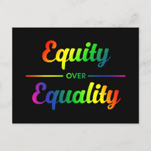 Equity Over Equality LGBT Postcard
