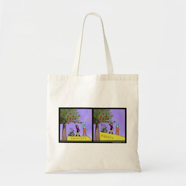 Equity vs Equality Tote Bag (Front)