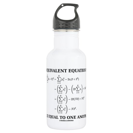 Equivalent Equations Are Equal To One Another Stainless Steel Water Bottle