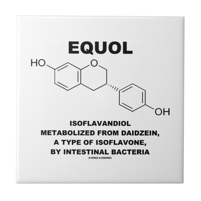 Equol Isoflavandiol Metabolized From Daidzein Tile (Front)