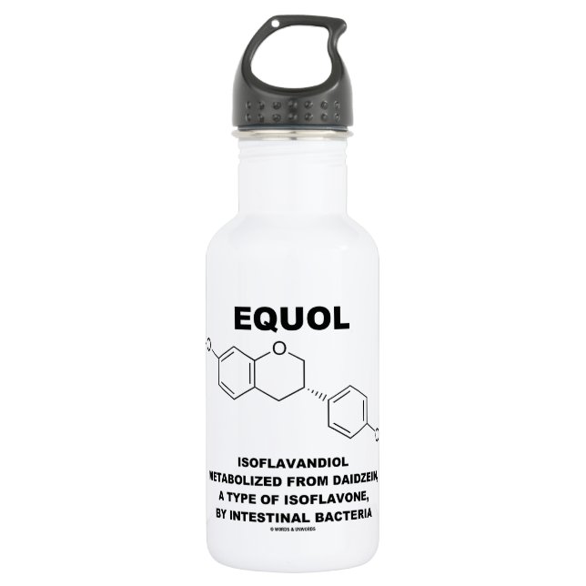 Equol Isoflavandiol Metabolized From Daidzein Water Bottle (Front)