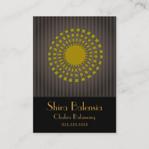 Eqyptian Sunburst With Stripes Business Card