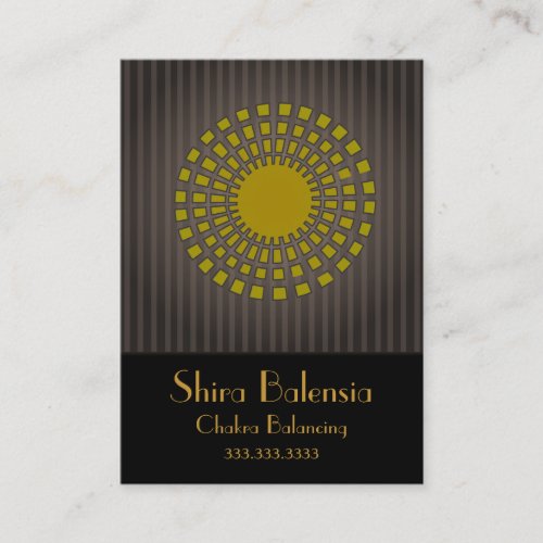 Eqyptian Sunburst With Stripes Business Card