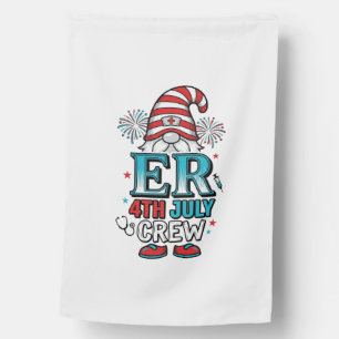 ER 4th July Crew Patriotic Gnome Shirt Design_1 House Flag
