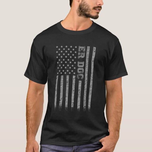 Er Doc American Flag T-Shirt (Front)