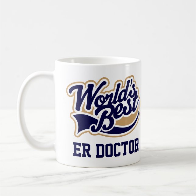 ER Doctor Emergency Room Physician Coffee Mug (Left)