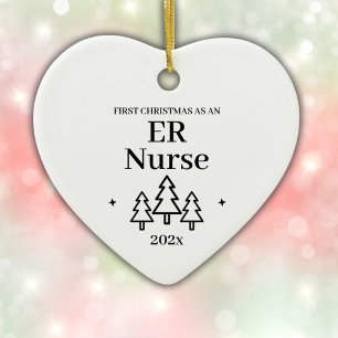 ER Nurse 2026 First Christmas Ornament