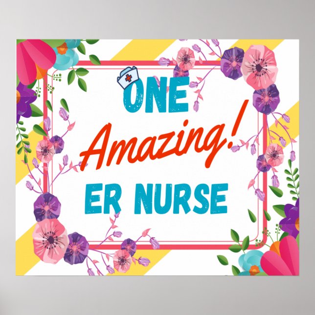 ER Nurse Appreciation Gift Idea Poster (Front)