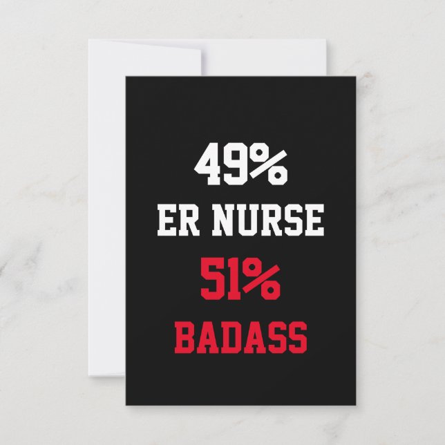 Er Nurse Badass Card (Front)