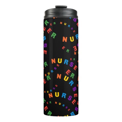 ER Nurse Black Thermal Tumbler