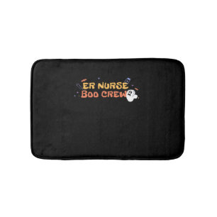 ER Nurse Boo Crew Emergency Room Nurse Halloween C Bath Mat