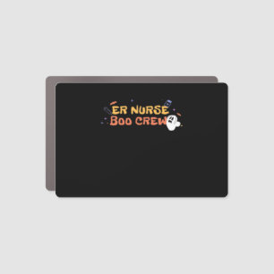 ER Nurse Boo Crew Emergency Room Nurse Halloween C Car Magnet