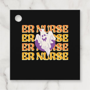 ER Nurse Boo Crew Emergency Room Nurse Halloween C Favor Tags