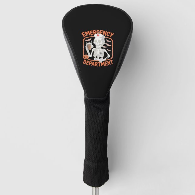 ER Nurse Boo Crew Emergency Room Nurse Halloween C Golf Head Cover (Front)