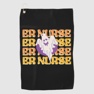 ER Nurse Boo Crew Emergency Room Nurse Halloween C Golf Towel