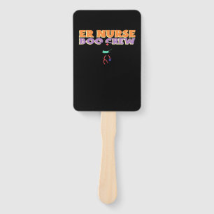 ER Nurse Boo Crew Emergency Room Nurse Halloween C Hand Fan