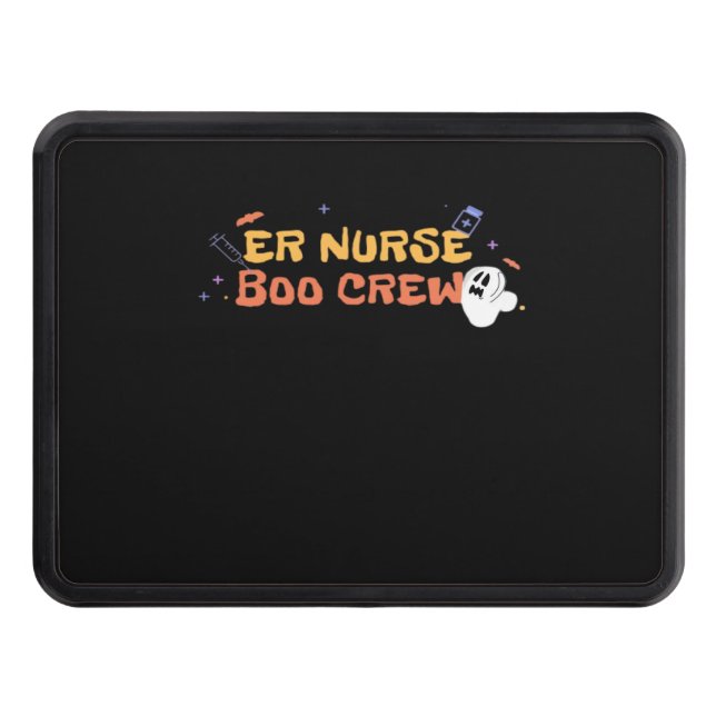 ER Nurse Boo Crew Emergency Room Nurse Halloween C Hitch Cover (Front)