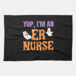 ER Nurse Boo Crew Emergency Room Nurse Halloween C Kitchen Towel