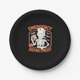 ER Nurse Boo Crew Emergency Room Nurse Halloween C Paper Plates