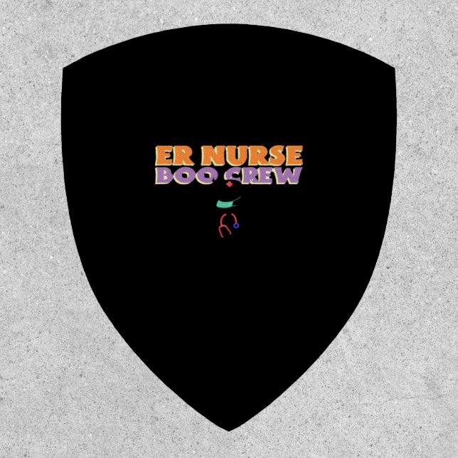 ER Nurse Boo Crew Emergency Room Nurse Halloween C Patch (Front)
