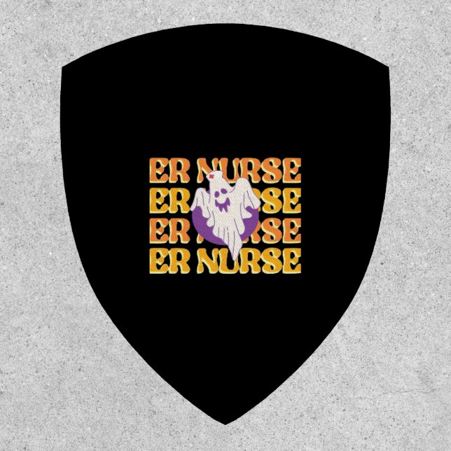 ER Nurse Boo Crew Emergency Room Nurse Halloween C Patch (Front)