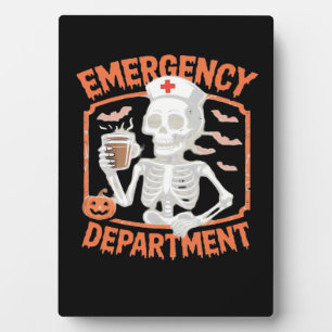 ER Nurse Boo Crew Emergency Room Nurse Halloween C Plaque