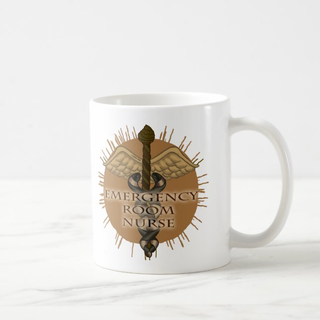 ER Nurse Caduceus Coffee Mug (Right)