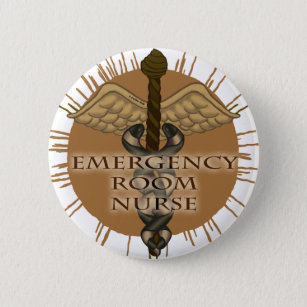 ER Nurse Caduceus custom name pin