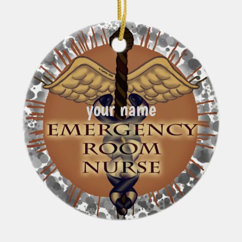 ER Nurse Caduceus nurse  ornament