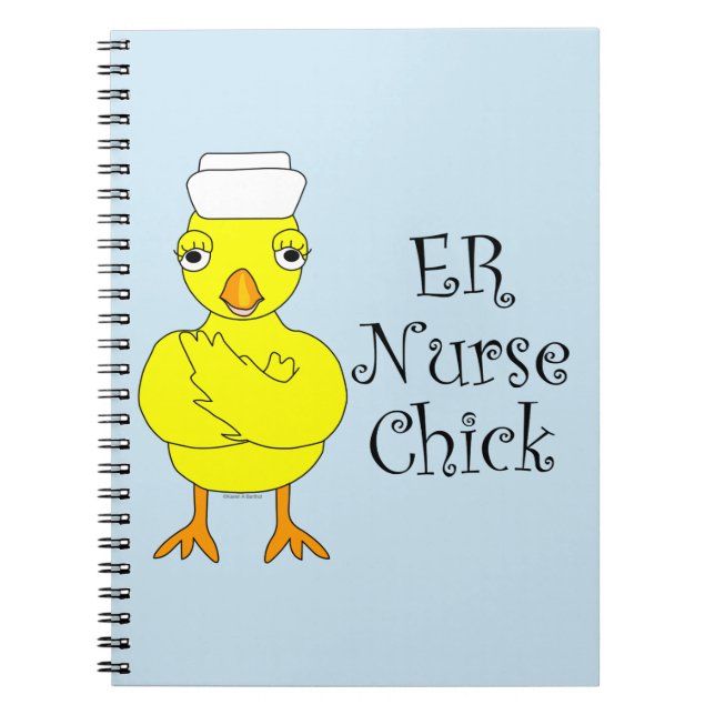 ER Nurse Chick Notebook (Front)