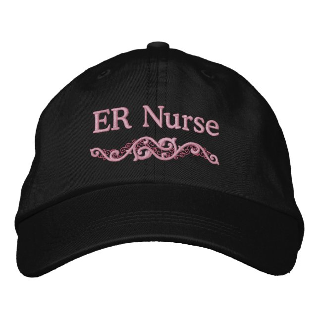 ER Nurse Custom Embroidered Hat (Front)