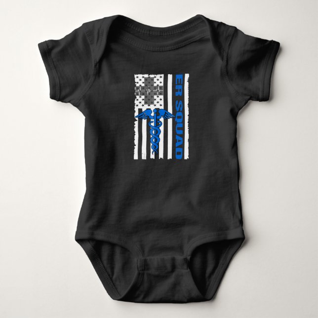 ER Nurse Doctor Emergency Room Hospital t-shirt Baby Bodysuit (Front)