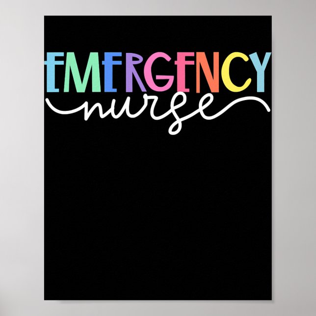 ER Nurse Emergency Room Nurse Gift Outfit For Poster (Front)