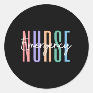 Er Nurse Emergency Room Nurse Registered Nurse Classic Round Sticker