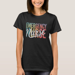 ER Nurse Emergency Room Nursing Retro Emergency De T-Shirt
