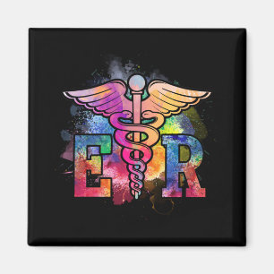 ER Nurse Illustration Design Emergency Nurses Day Magnet