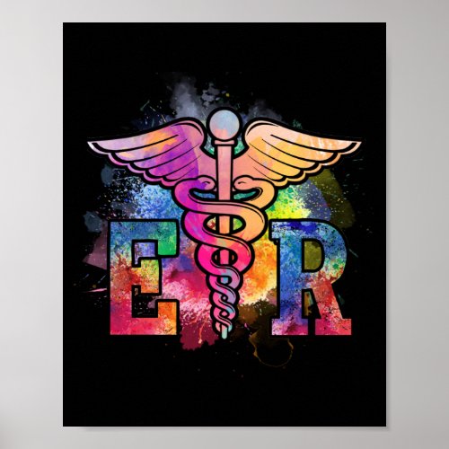 ER Nurse Illustration Design Emergency Nurses Day Poster