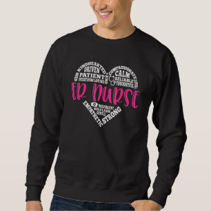 Er Nurse Love Nursing Students Cna Rn Life Nurse W Sweatshirt