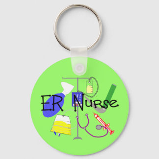 ER Nurse Medical Equipment Design Keychain