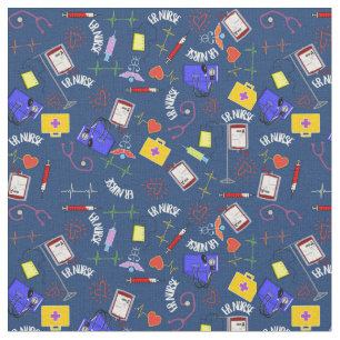 ER Nurse Navy Blue Fabric