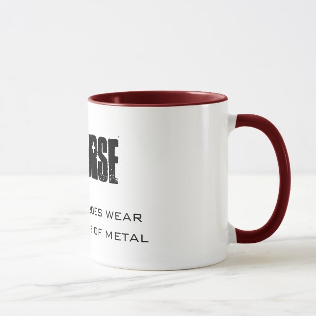 ER NURSE, NOT ALL HEROES WEAR, BADGES MADE OF M... MUG (Right)