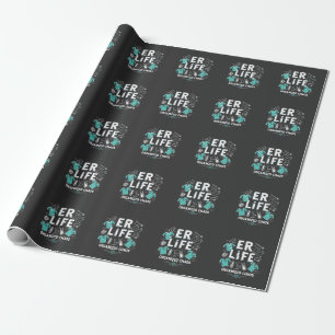 ER Nurse Organized chaos Funny Healthcare Nursing Wrapping Paper