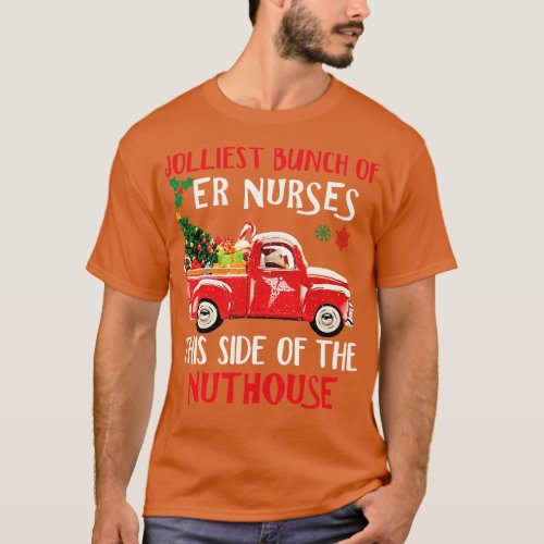 ER Nurse Red Truck Merry Christmas Sweater Happy H