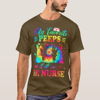 ER Nurse Tie Dye Favorite Nurse Easter  T-Shirt