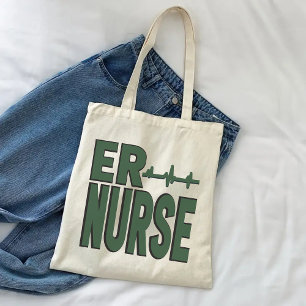 ER Nurse Tote Bag, Nurse Graduation Gift for Her Bag