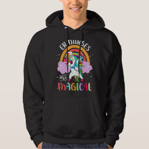 Er Nurses Rn Nursing Magical Unicorn Rainbow Hoodie