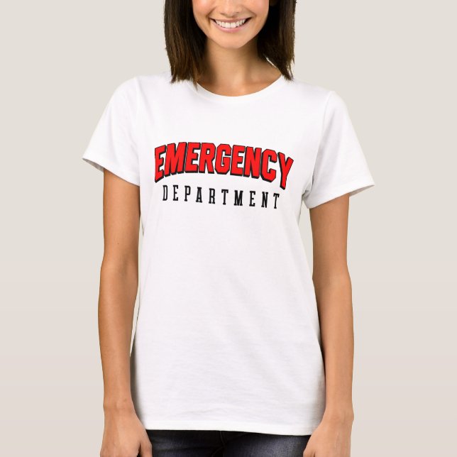 ER Tech Emergency Department Technician Emergency T-Shirt (Front)