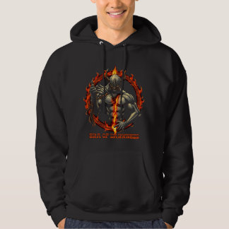 Era of Darkness Hoodie – Ember-Ring Warrior Emblem