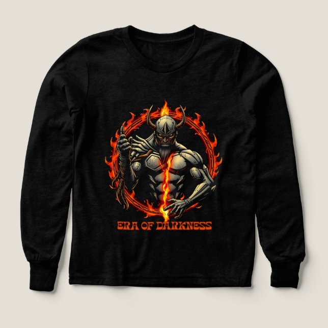 Era of Darkness T-Shirt – Ember Ring Warrior Emble Tri-Blend Shirts (Design Front)