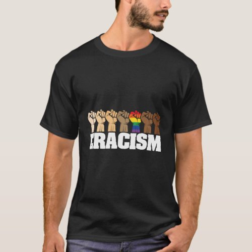 Eracism Remove Belief One Race Superior End Racism T_Shirt